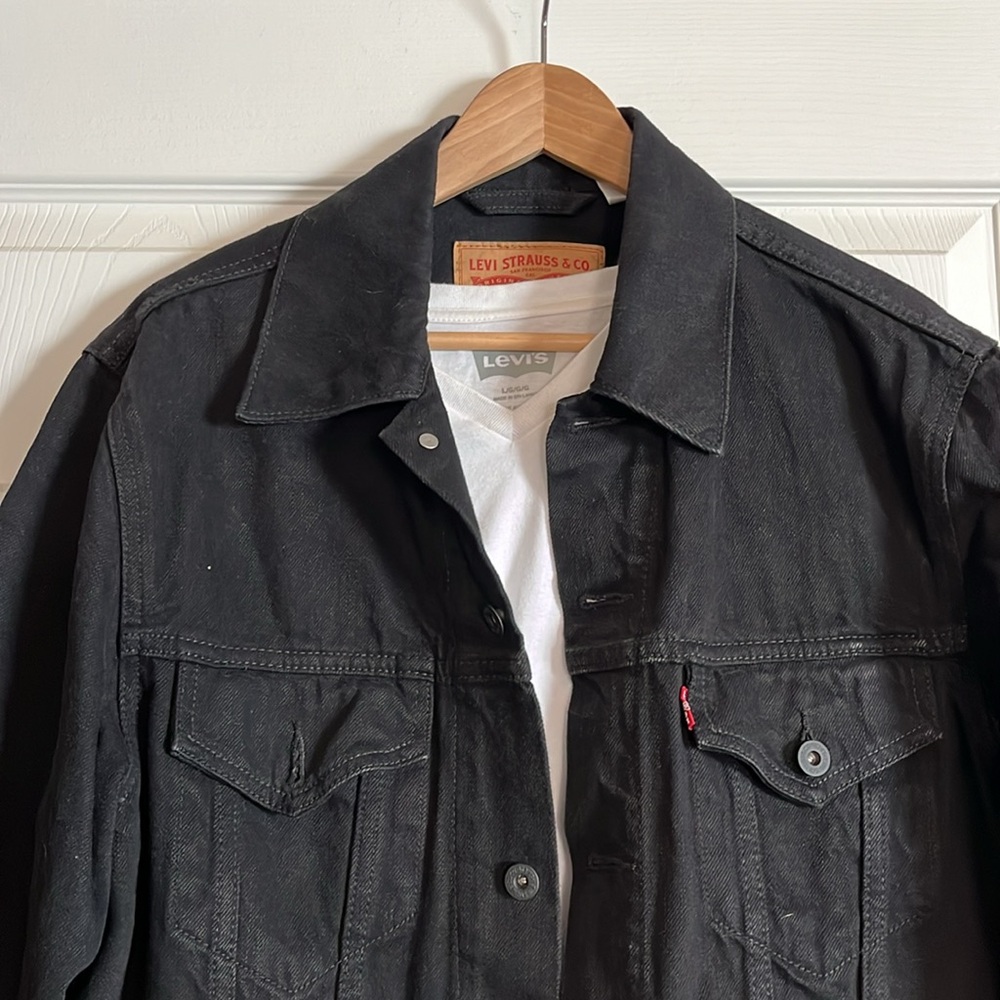 Levis Black Jean Jacket Men’s L